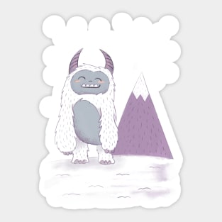 Happy Yeti Sticker